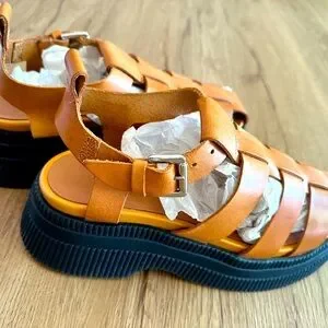 Ganni | Shoes | Ganni Creepers Sandal 39 Brown With Original Box